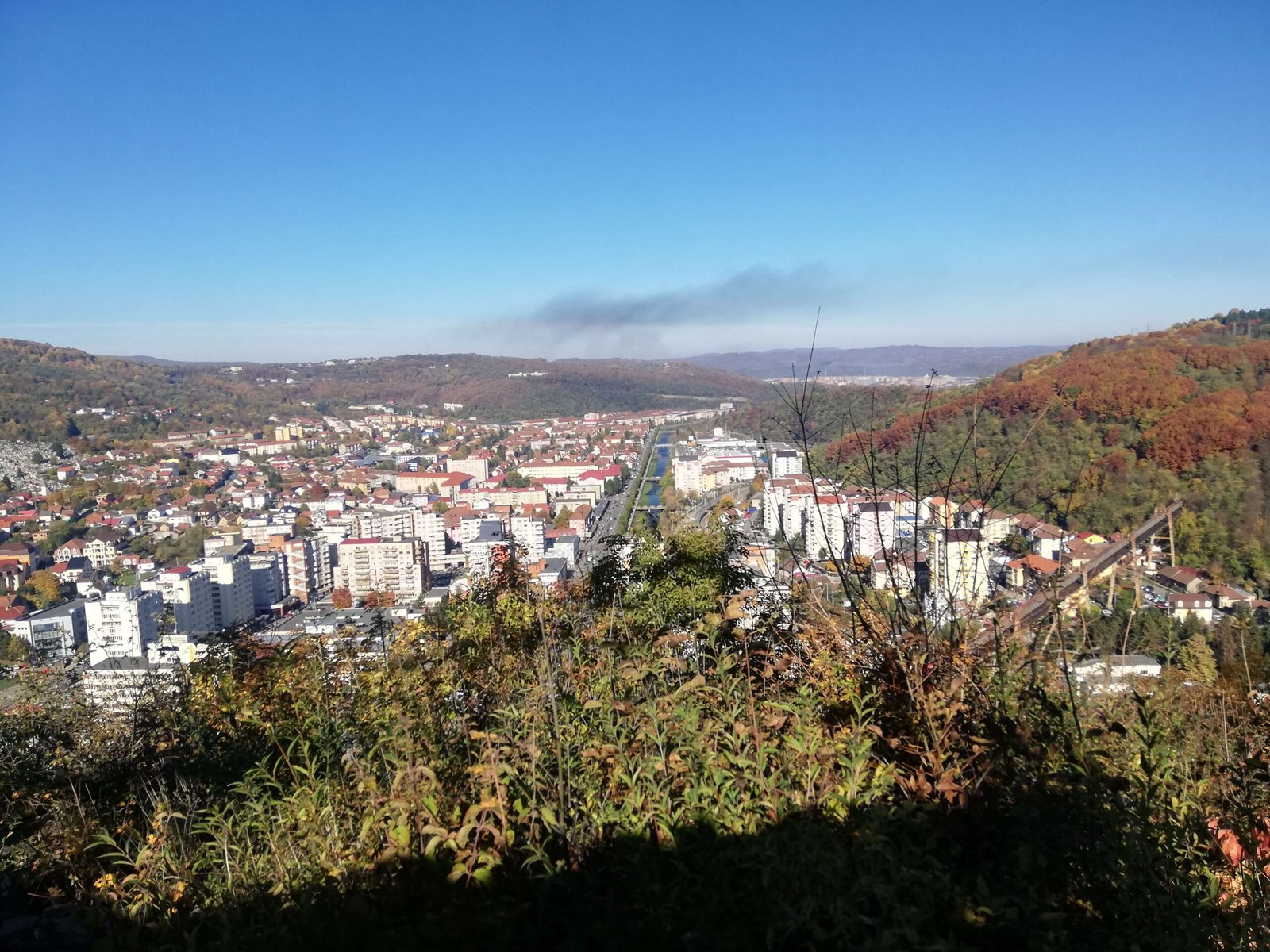 Vedere panoramică Stema Reșița